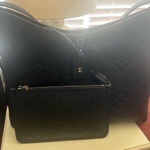 Louis Vuitton Black CarryAll PM Leather bag